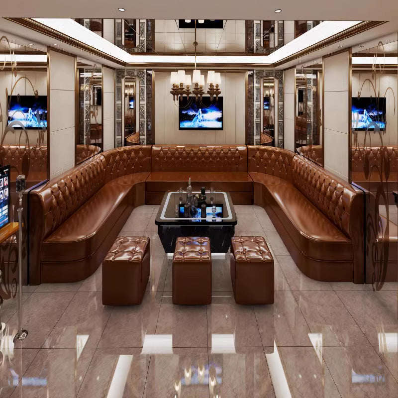 High-end KTV sofa party room bar sofa booth dance hall club box family ktv coffee table
