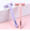 Shaving knife anti-scratch armpit leg hair shaver private parts two-color manual eyebrow razor female hair removal beauty tool