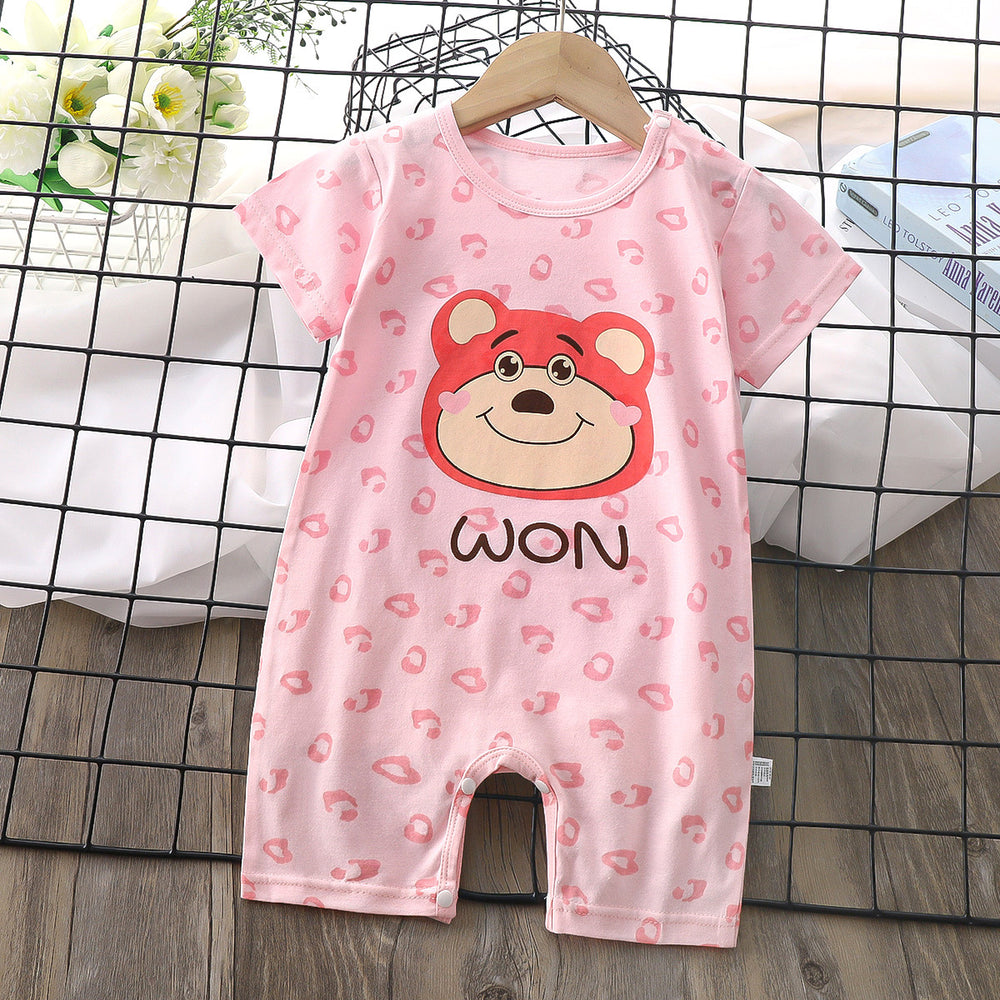 infant romper - new summer collection: korean style, lightweight short-sleeve bodysuit for baby boys and girls