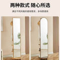 Rotating full-length mirror floor mirror for home bedroom movable try-on large mirror with coat rack all-in-one full-length mirror