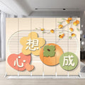 Screen partition cream style beauty salon small apartment persimmon persimmon bedroom office hotel live broadcast mobile folding