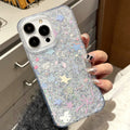 Suitable for iphone 17 pro korean sweet star rabbit phone case, apple 16/15 anti-drop glitter gel hard case