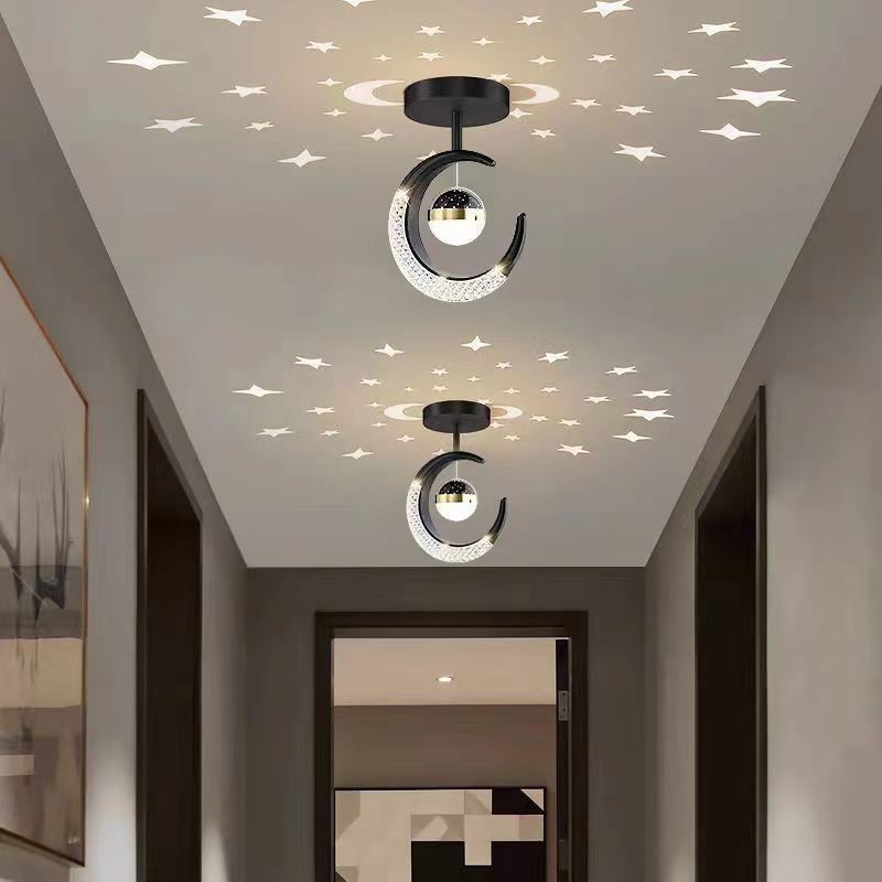 Corridor aisle light new entrance foyer balcony lighting Daquan Internet celebrity starry sky high-end entrance staircase aisle light