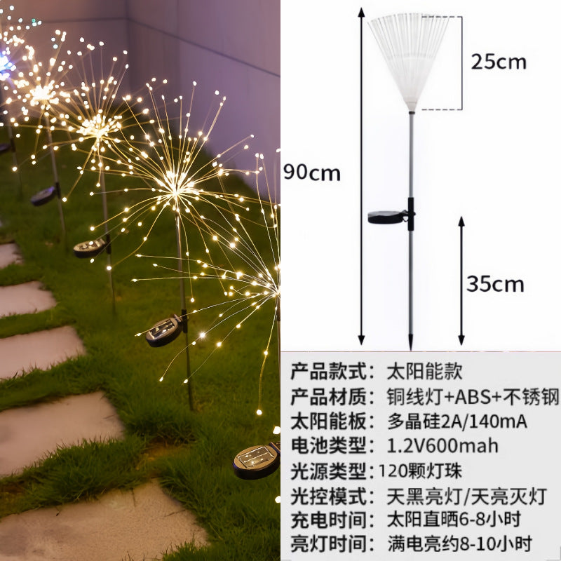 Solar light Outdoor garden light Automatic light in the dark Solar butterfly Firefly rose floor insert night light