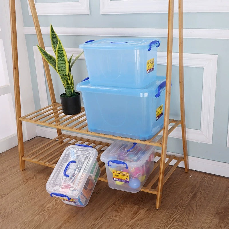 Hengda plastic transparent storage box extra large storage box clothes toy sorting box clothes storage box plastic basket box
