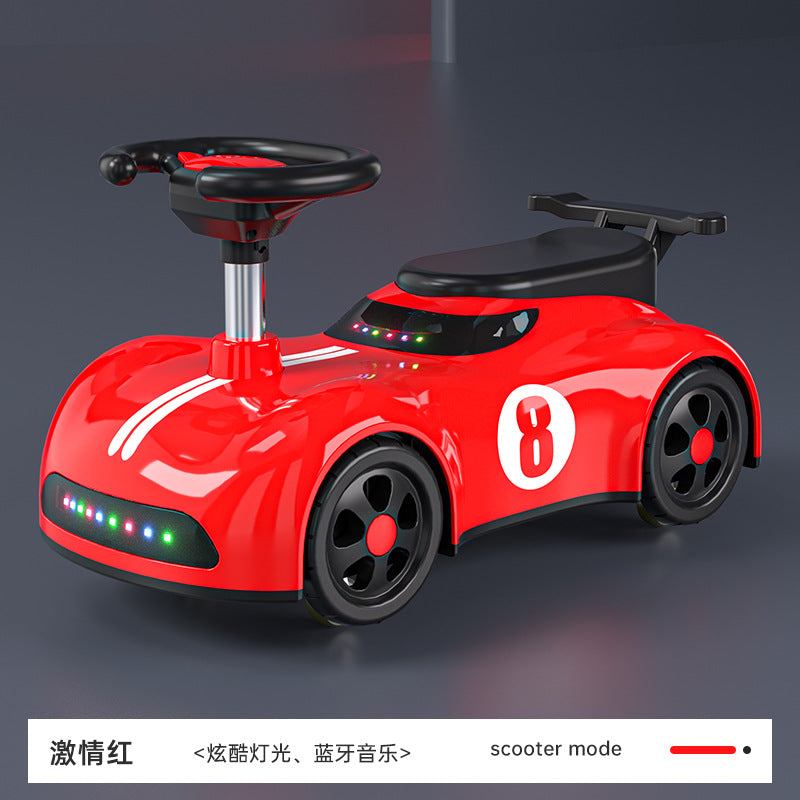 New children's scooter 3-7 year old boys and girls can take a four-wheeled silent yo-yo car to prevent rollover New Year's gift