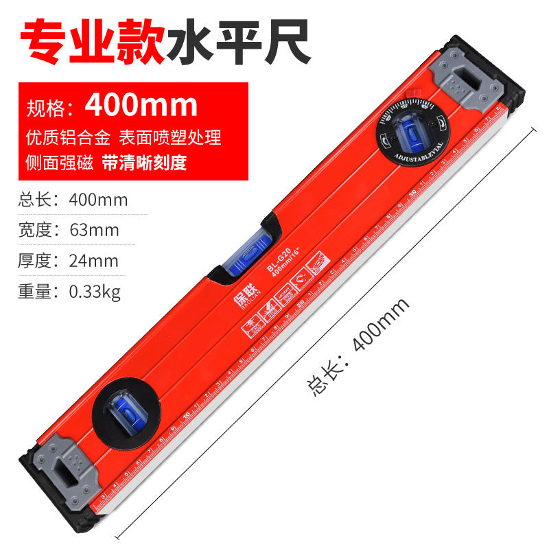 High-precision mini magnetic level for diy & home improvement - solid aluminum alloy, drop-resistant, with small bubble