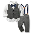 Kids suit suit handsome boy flower boy vest dress baby boy first birthday birthday medium large child suit spring clothing
