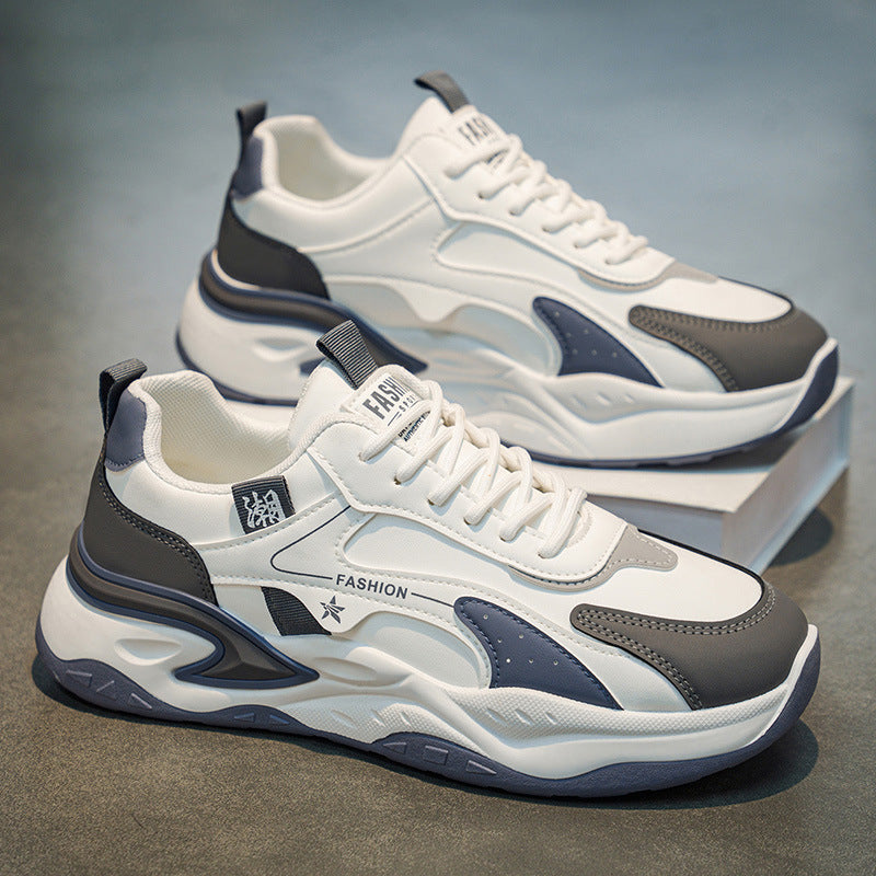 Men's shoes 2026 new spring collection: versatile, trendy, chinese-style leather, waterproof, lightweight, athletic, casual, running, student fashion sneakers