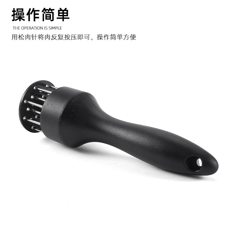 Round steak meat loosener stainless steel quick meat loosening needle meat hammer steak tender meat breaking device