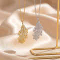 Popular popular exquisite full diamond inlaid zirconium feather necklace accessible luxury niche women's easiest for matchelegant titanium steel clavicle chain jewelry