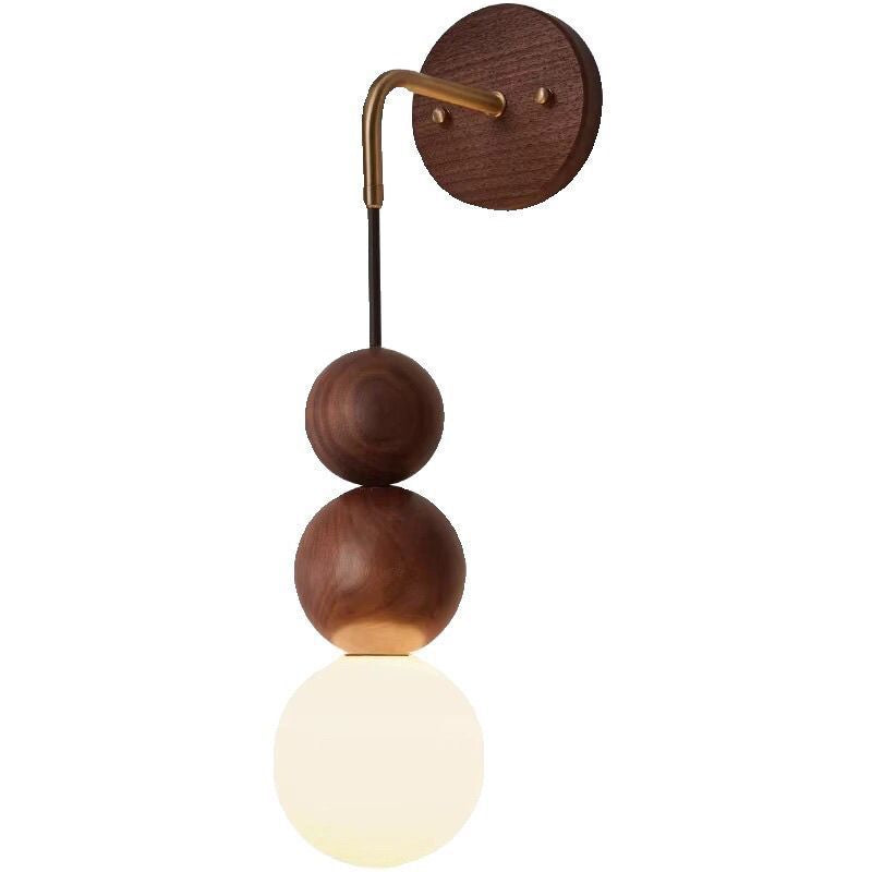 Used solid wood wall lamp japanese style room bedroom minimalist living room background wall light walnut bedside home pendant light