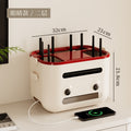 Router storage box - home wifi, tv set-top box organizer, new socket & broadband cable management solution