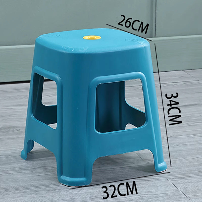Plastic stool for homethickened bench living room dining room square stool non-slipfashionscandinavian style ripe glue high stool glue stool