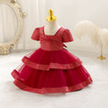 Export ready-made children's dress bows princess dress baby girl birthday party dress flower girl