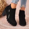 summer new arrival: plus size women's casual comfortable chic side-zip flats - wholesale