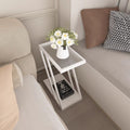 Extremely narrow bedside table casual bedroom bedside small slit storage rack accessible luxury sofa side table glass bedside table none