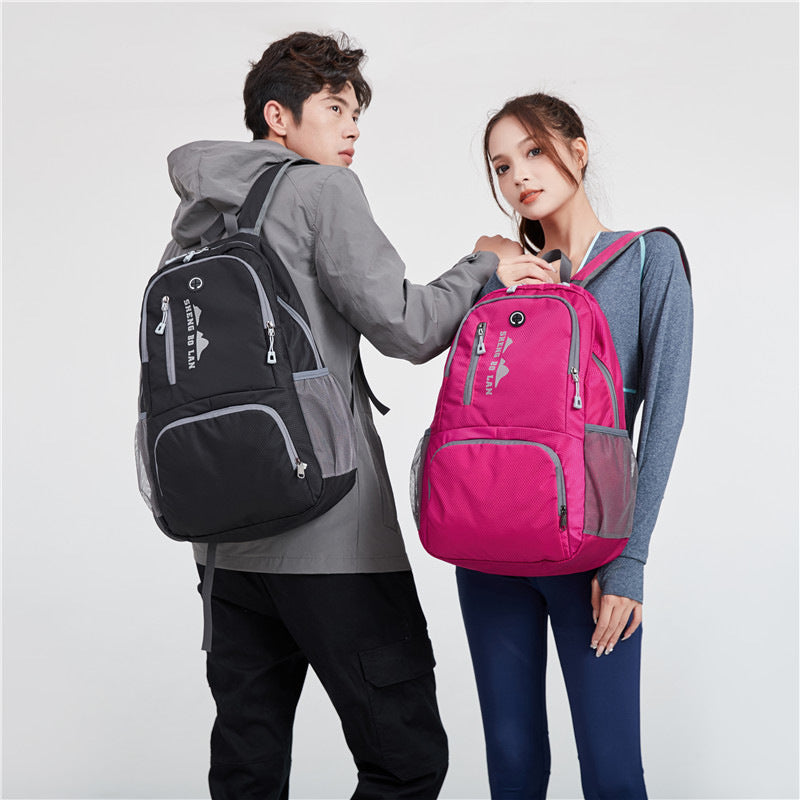 Outdoor backpack hiking bag large capacity new lightweight portable folding backpack travel storage bag sports backpack