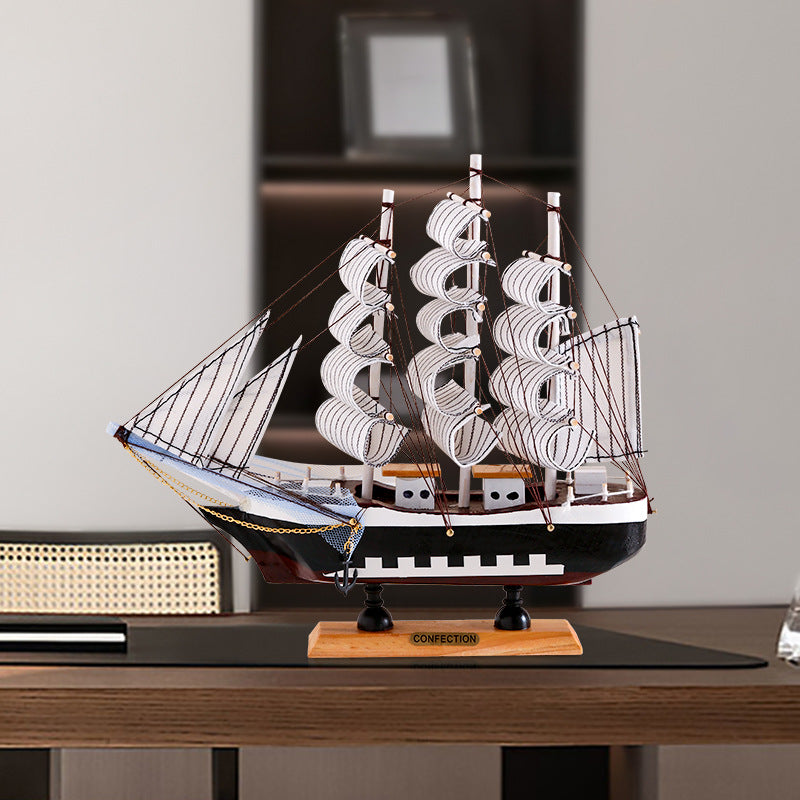 Smooth sailing sailboat model ornaments home decoration living room tv wine cabinet crafts graduate birthday gift