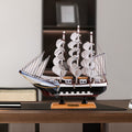 Smooth sailing sailboat model ornaments home decoration living room tv wine cabinet crafts graduate birthday gift