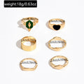 European and american cross-border ins heart-shaped ring personalized niche high-end stacked villa trendy popular style alloy ring jewelry