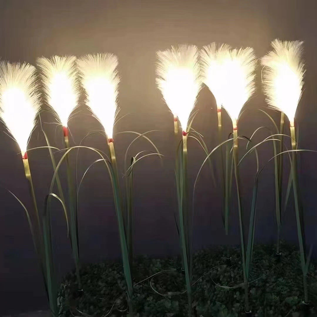 Landscape light PVC solar led simulation reed light Floor plug-in light Outdoor rainproof garden lighting decorative light