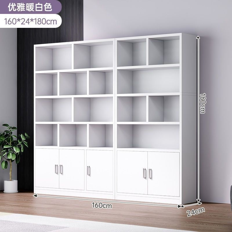 Bookshelf floor-standing storage rack living room for home wall-mounted storage cabinet storage cabinet office filing cabinet simple bookcase