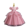New arrival: export-quality children's formal dress - beaded wedding gown, princess dress for little girls, perfect for piano recitals and performances. kids dress