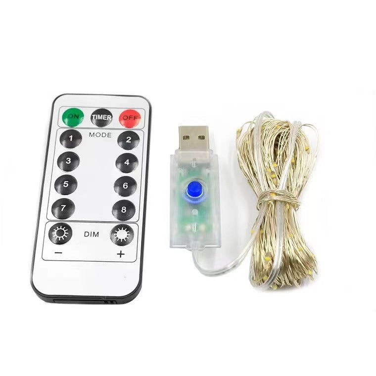 LED light string flashing lights small colorful lights gypsy lights with light strips copper wire atmosphere birthday gift christmas decoration