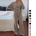 fashionfashionelegantknittingcardigansuitfemalefall and winternew arrivallazy stylecasualsweaterloose pants two