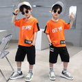 Boys' summer outfit set:  new summer collection - lightweight, sporty, cool & trendy styles for mid-to-large boys