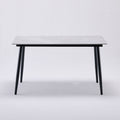 Nordic light luxury sintered stone dining table - modern minimalist design for small spaces - direct from the manufacturer - multiple sizes available