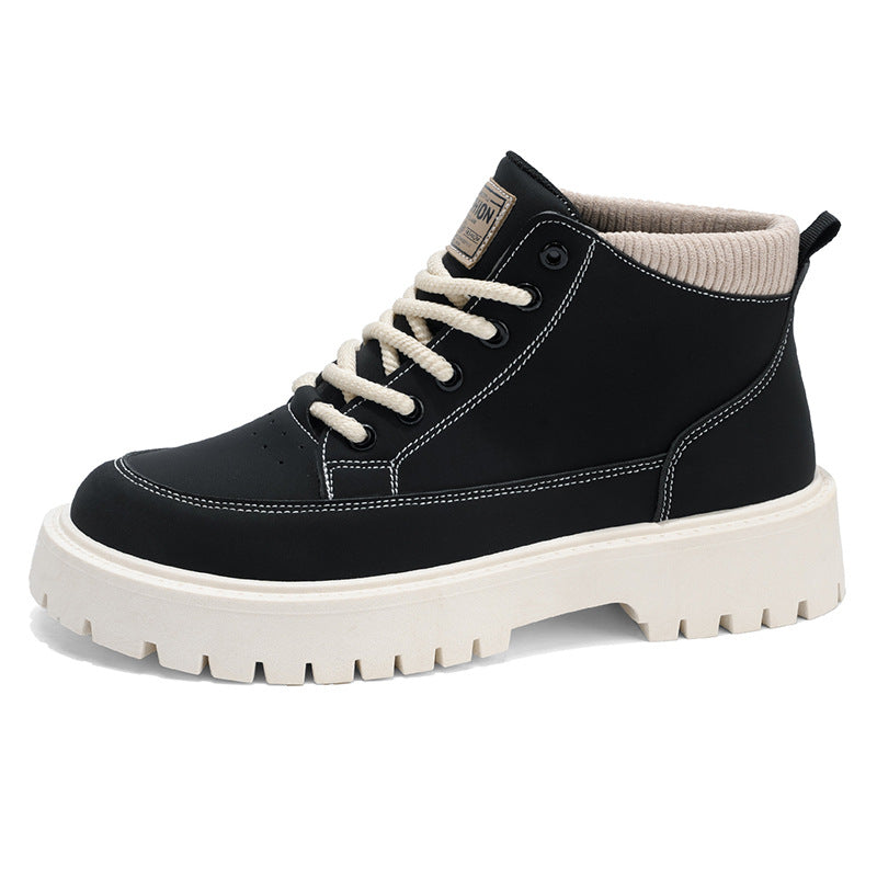 Boots for men 2025new arrivalautum high-top shoes for men casualworkwear boots trendy boots easiest for matchthick soletrendy shoes