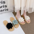 New platform sandals: 4cm wedge heel, soft sole, breathable, and stylish floral design for women