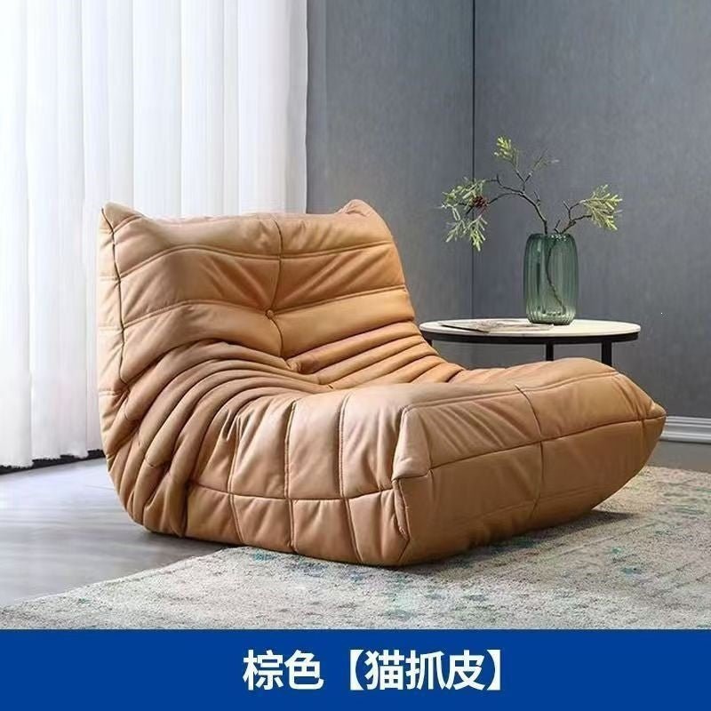 Vacuum compressed sofa full sponge caterpillar lazy sofa can lie down and sleep sofa chair balcony single sofa