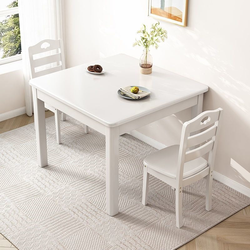 Square solid wood dining table small apartment for homechinoiserie small square table casual card rental room tea table square table