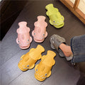 2024 summer new cartoon catfish platform casual slippers women's ins popular couple's one-strap beach fish slippers