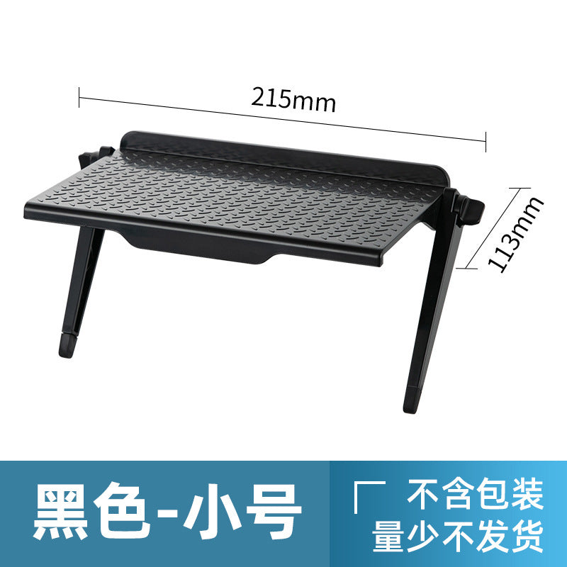 No punching computer monitor rack desktop plastic storage rack home TV set-top box router bracket
