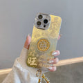 New year's wheel of fortune spinner case for apple 16 - good luck & fortune swirl design - iphone 11 full coverage lens protector case