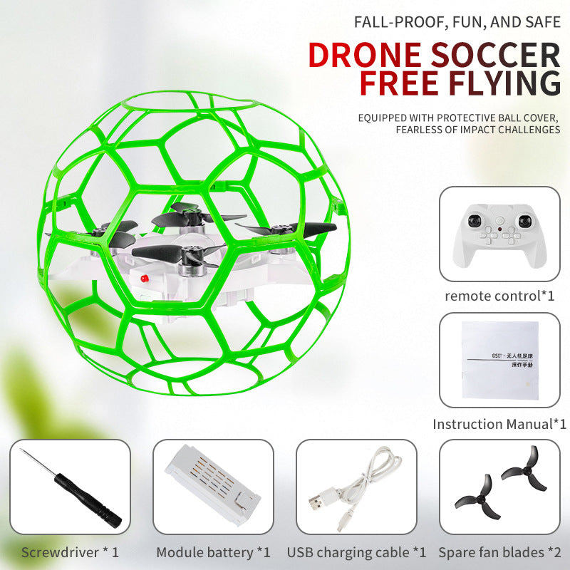 New remote control competition soccer drone - specifically designed for competitive play, teaching, and training - quadcopter soccer aircraft