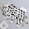 Wholesale baby high-waisted thermal underwear set, newborn bodysuit, 0-3 years old kids' clothes, boys' and girls' thermal underwear