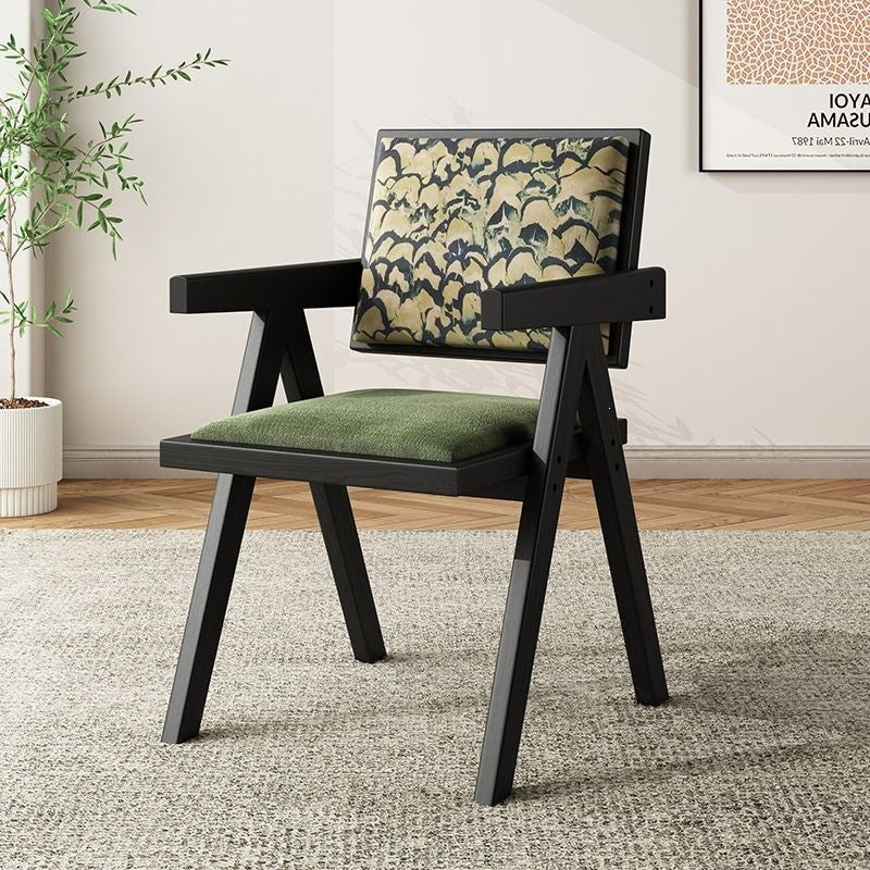 Scandinavian solid wood for home rattan balcony dining chair stool backrest b&b casualcasual rattan chair chandigarh chair
