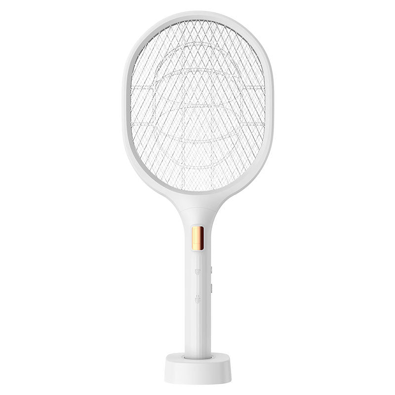 Electric mosquito swatter two-in-one rechargeable household mosquito killer lithium battery electric mosquito swatter mosquito killer lamp fly swatter one piece dropshipping