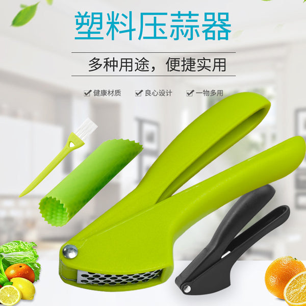 plastic garlic press, manual garlic masher, new garlic paste, household garlic miner, kitchen tools, spot wholesale