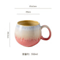 High-style, kiln-fired ceramic mug with a gradient design – perfect for a unique touch to your office afternoon tea. this generously sized mug is ideal for milk, coffee, or any beverage