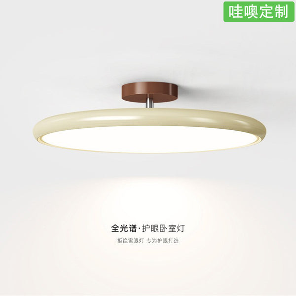 [Wow] French cream wind ceiling light, minimalist retro main light, advanced children's room full spectrum eye protection light