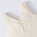 Big kids' (girls') romper, ribbed sleeveless jumpsuit + heart-shaped crossbody bag