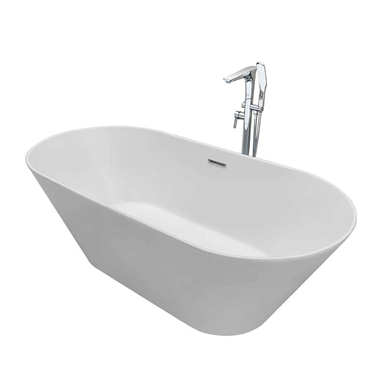 Sannora bathroom small apartment acrylic oval thin edge adult independent bathtub 1.5-1 meters
