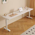 Computer desk pure solid wood cross-bed table movable adjustable table cross-bed lazy study desk long desk against the wall