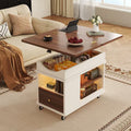 Solid wood coffee table tea table living room for homefoldable table sofa side table tea cabinet trolley movablelift coffee table